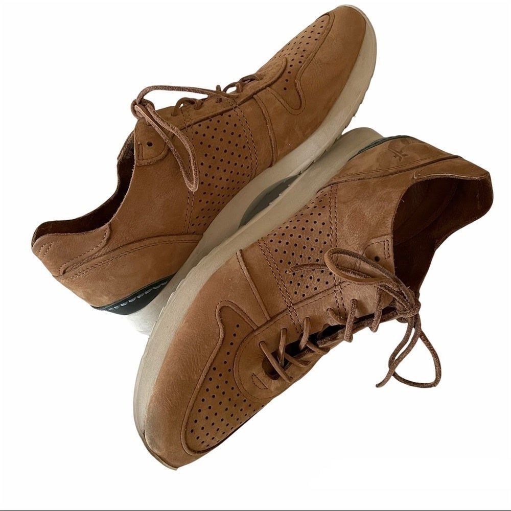 Frye Leather Keith Runner Sneakers Tan Size 11